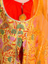 Girls Yellow Floral Printed Pure Cotton Kurti With Sharara With Dupatta